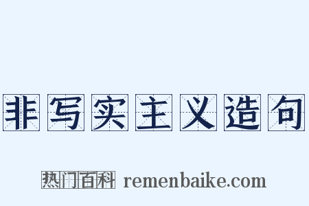 非写实主义造句是什么意思的图片
